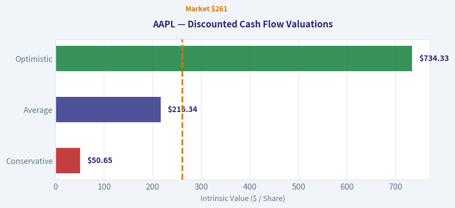 Discounted Cash Flow (DCF) Valuation (Owner Earnings Method)