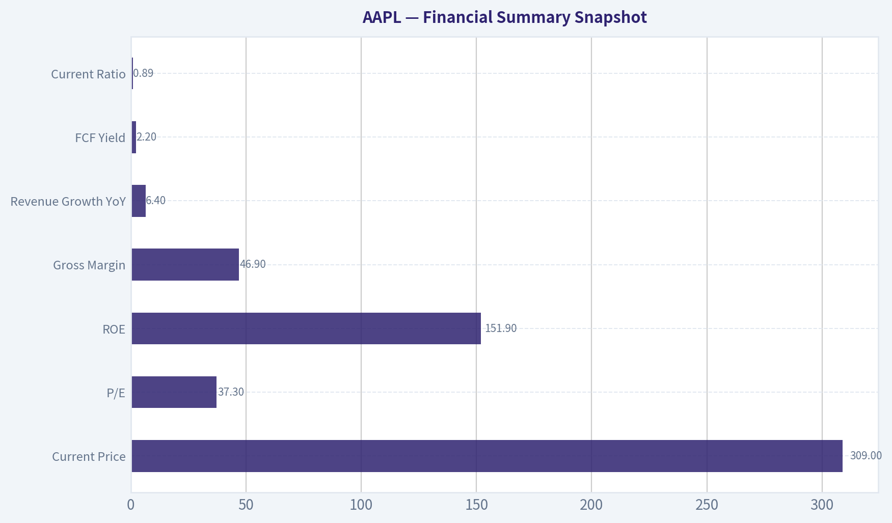 Financial Summary Snapshot