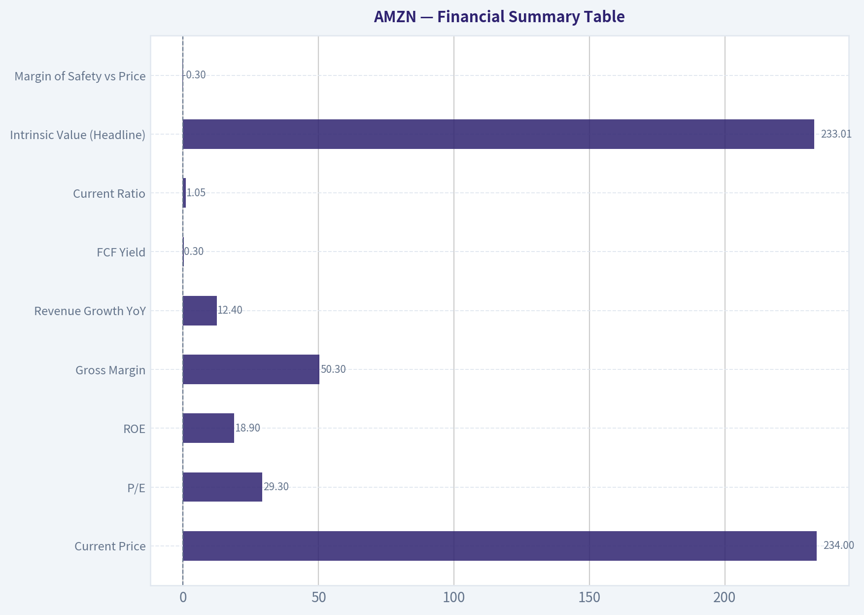 Financial Summary Table