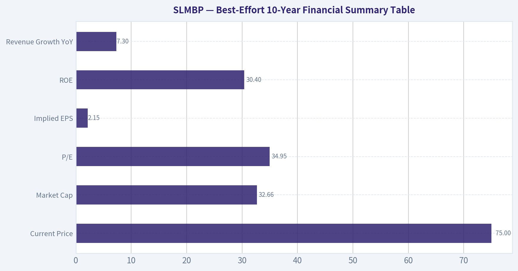 Best-Effort 10-Year Financial Summary Table