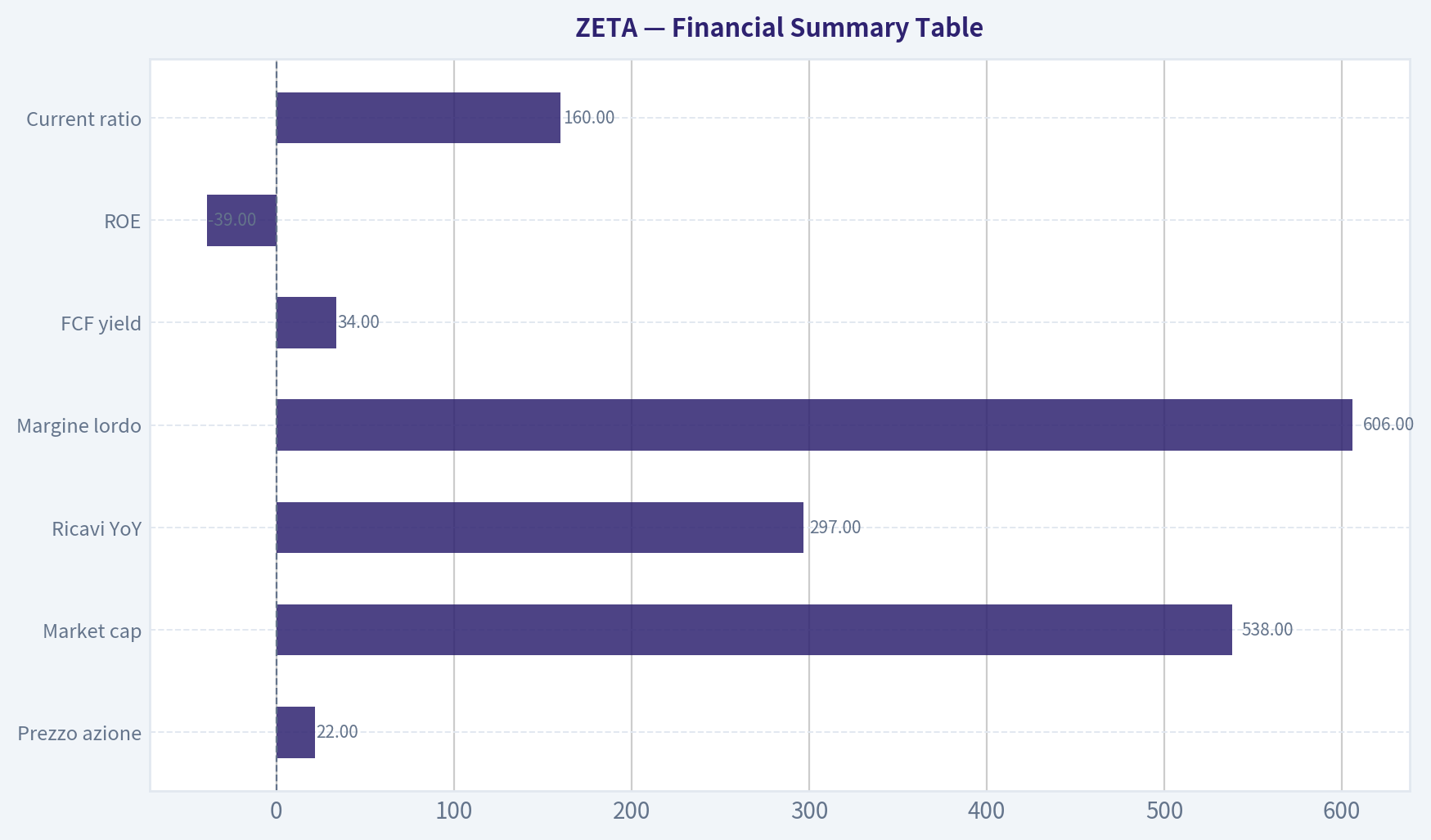 Financial Summary Table